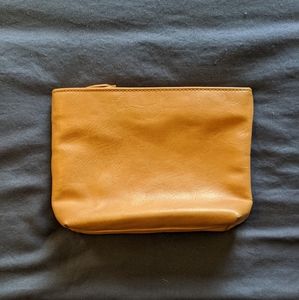 Faux leather pouch